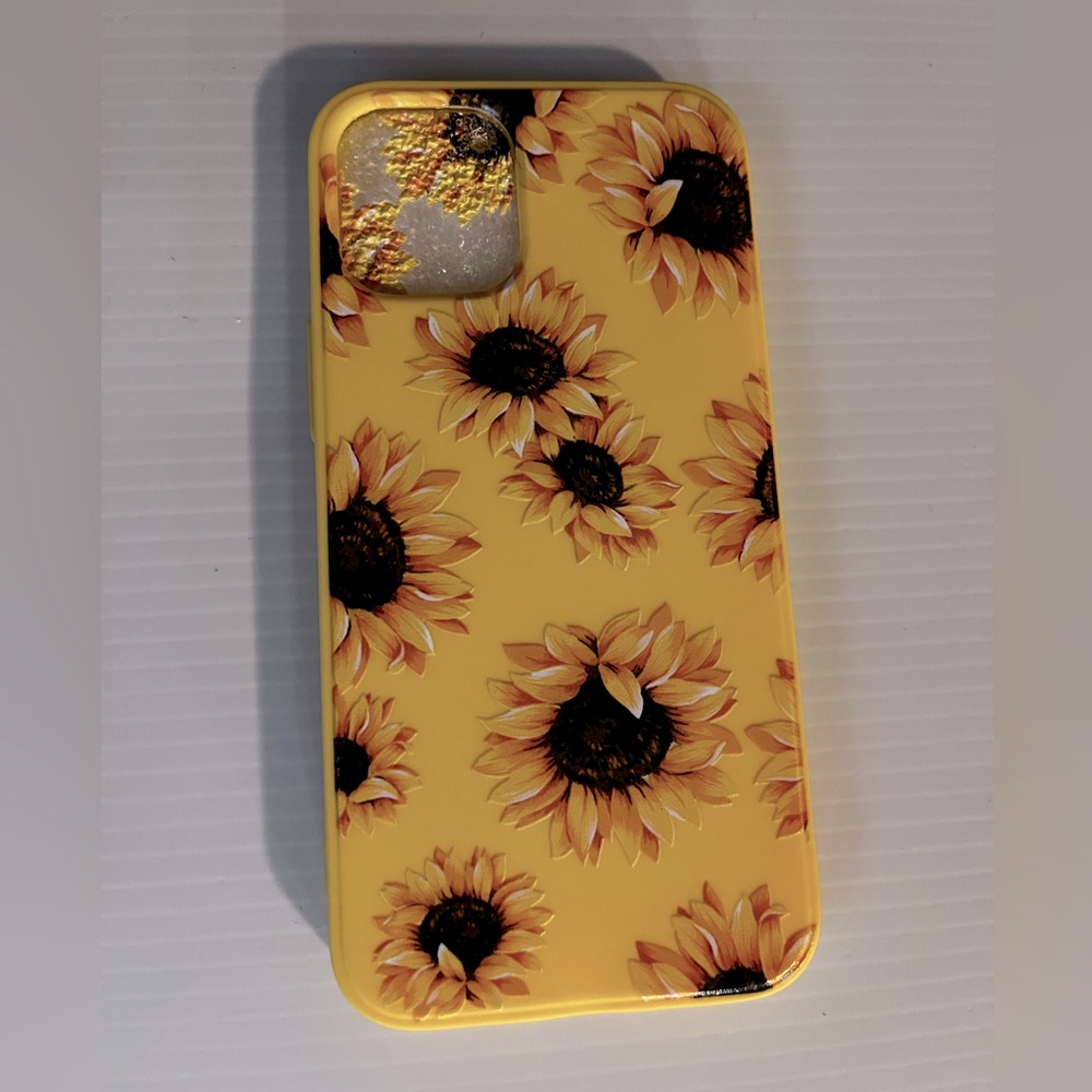 New Soft iPhone case with sunflowers for iPhone 12 mini
